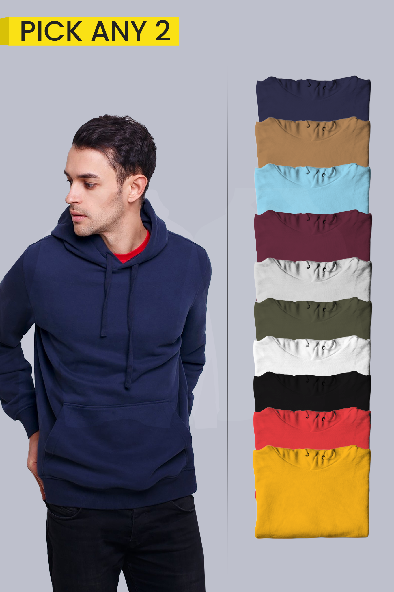 Pack of 2 Men Hoodies 003