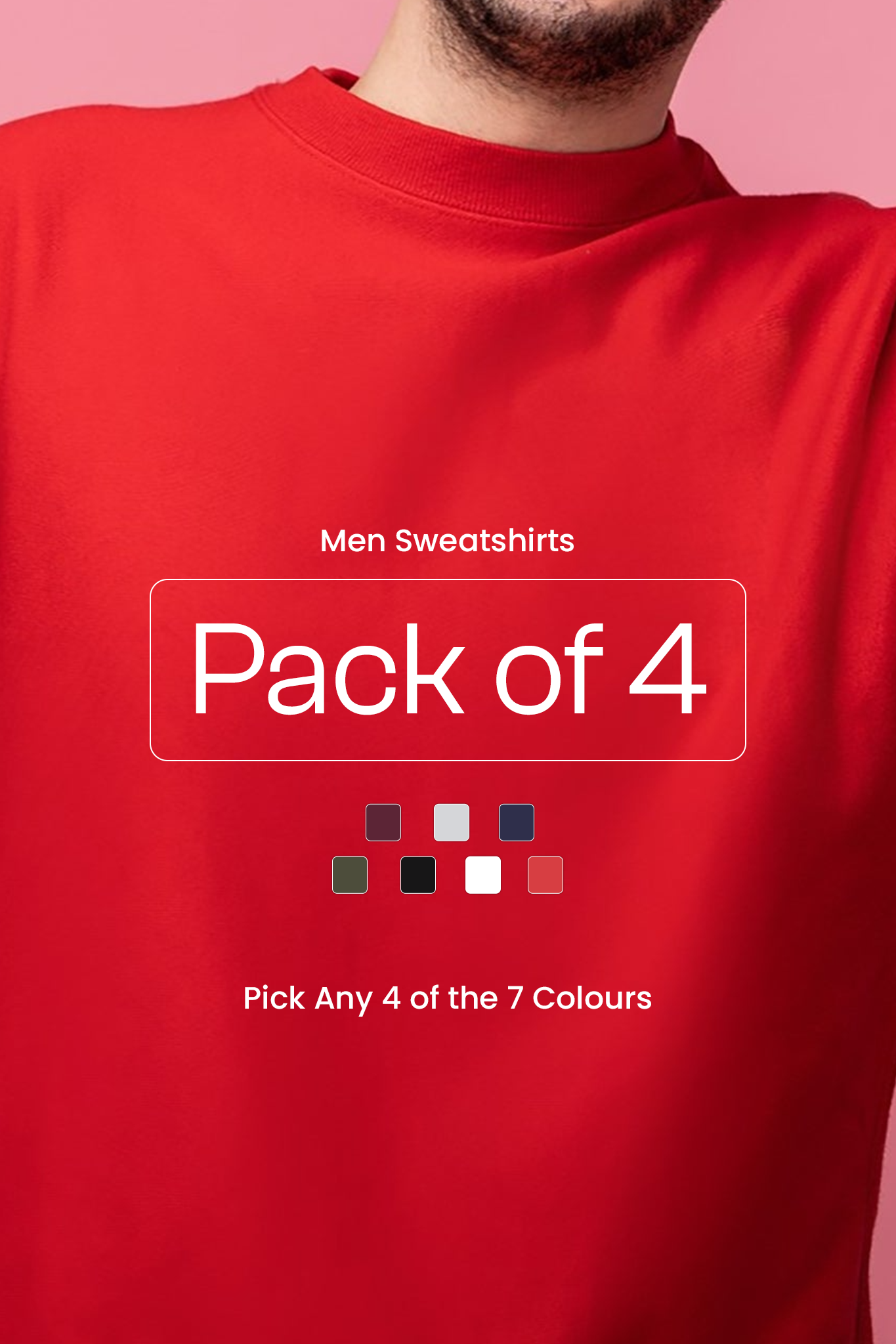 Pack of 4 Men Sweatshirts 003