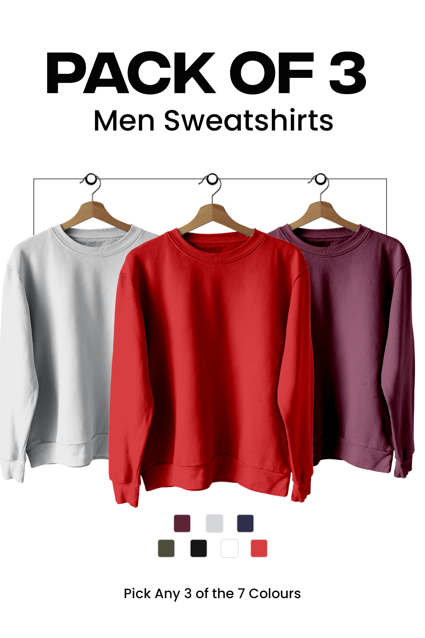 Pack of 3 Men Sweatshirts 003