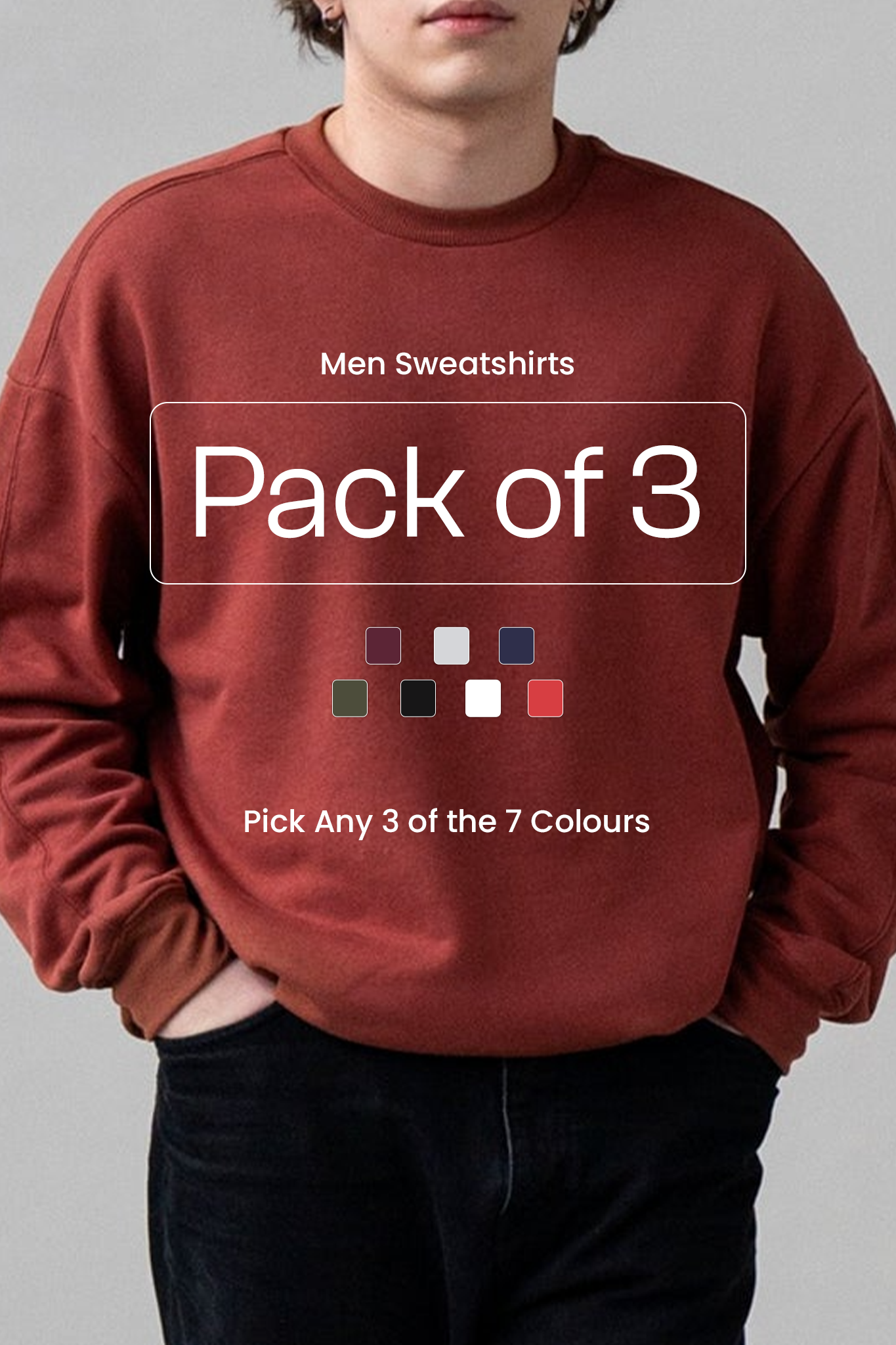 Pack of 3 Men Sweatshirts 004