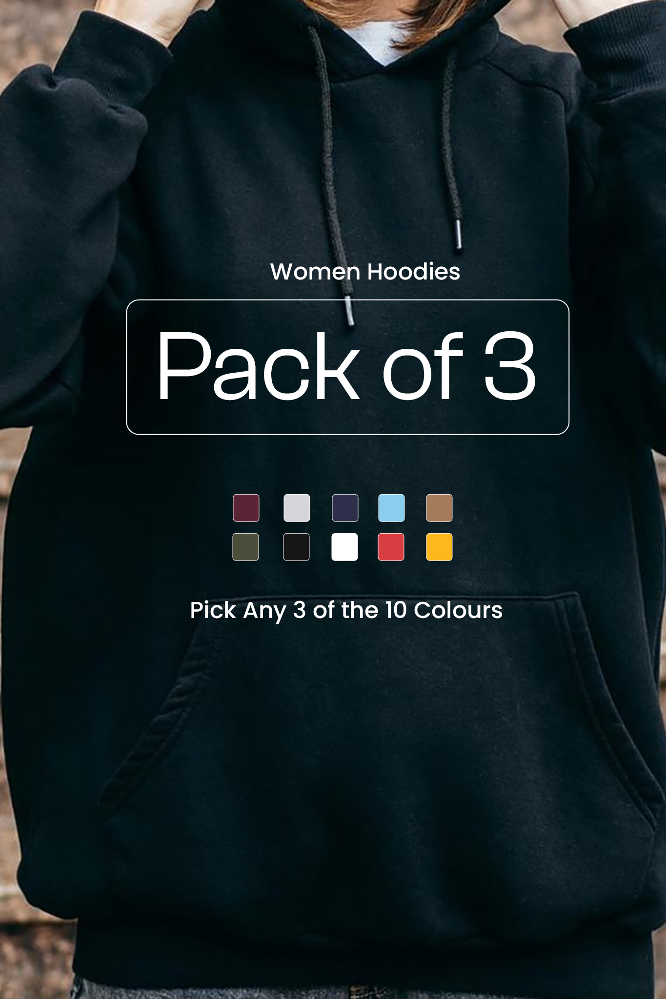 Pack of 3 Women Hoodies 004