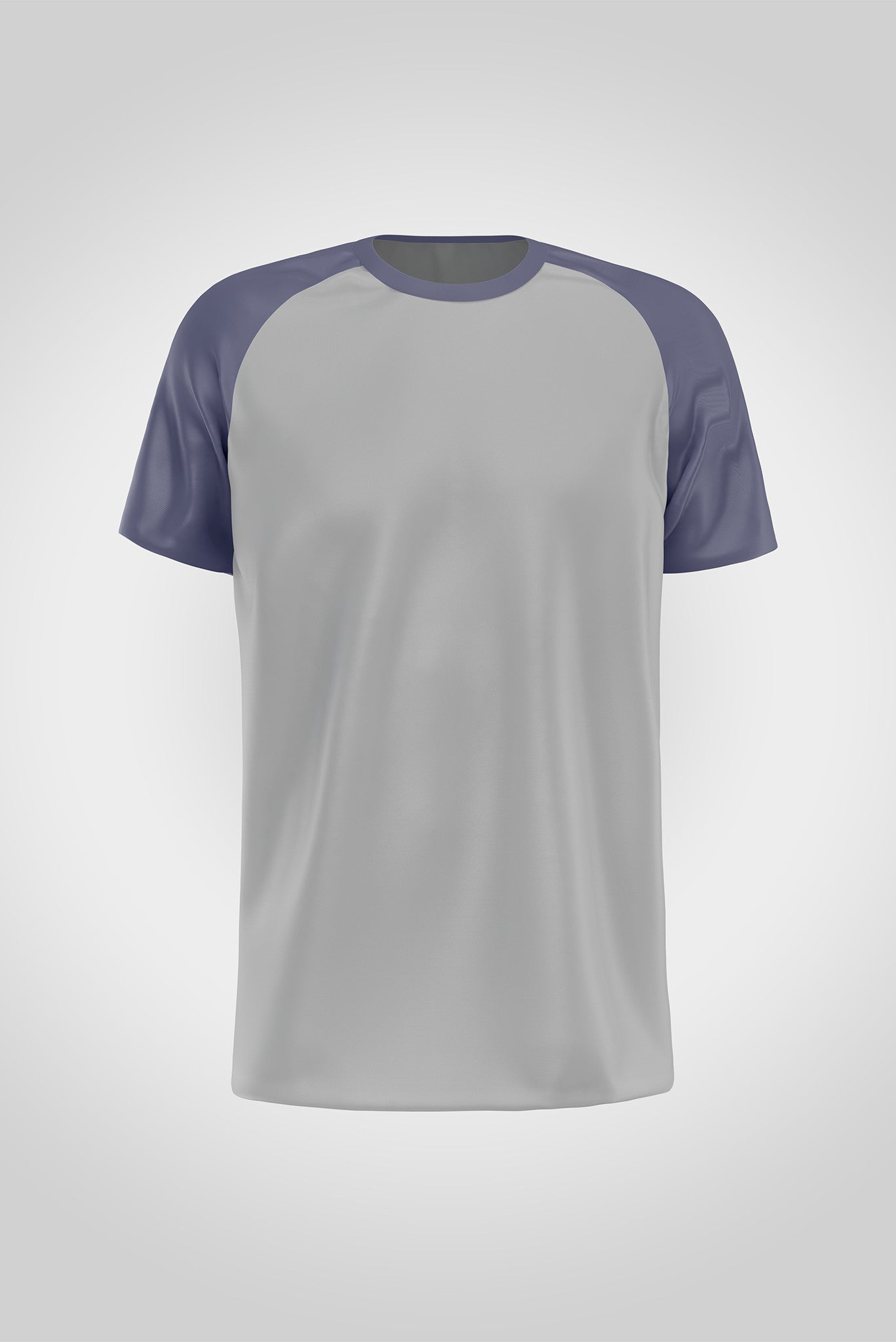 Men's Grey - Navy Heather Raglan T-shirt 001