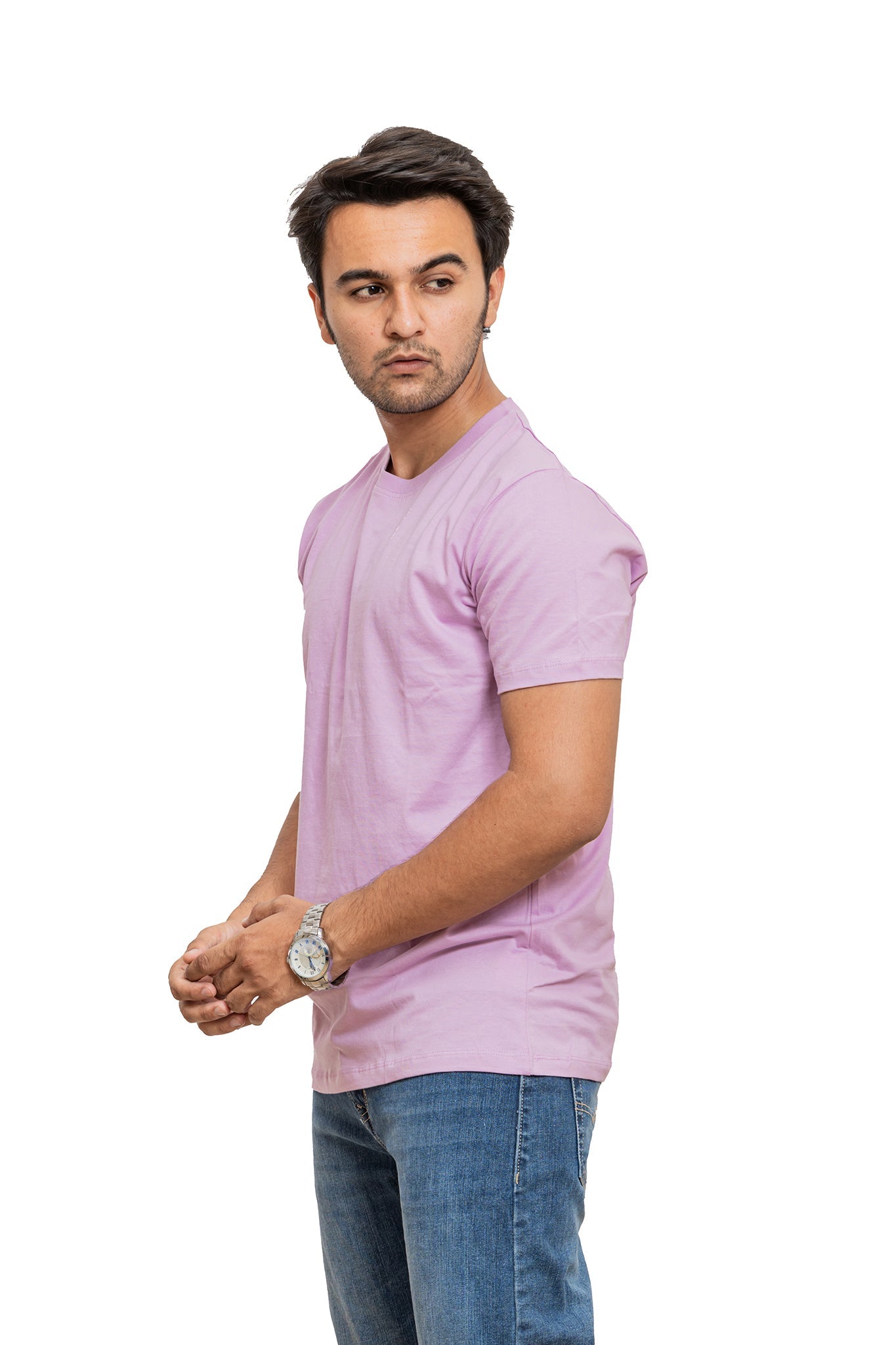 Men's Lilac Dream Plain T-shirt 002