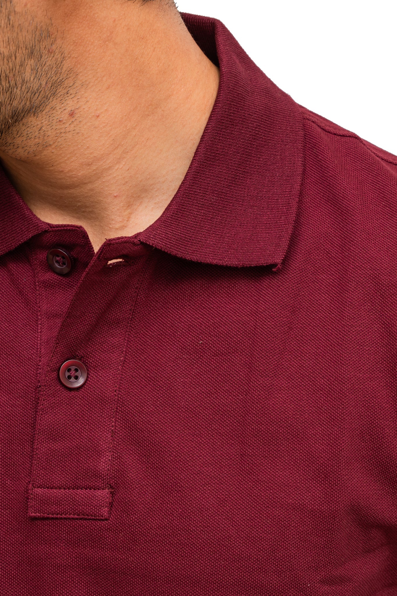 Men's Maroon Wine Polo T-shirt 002