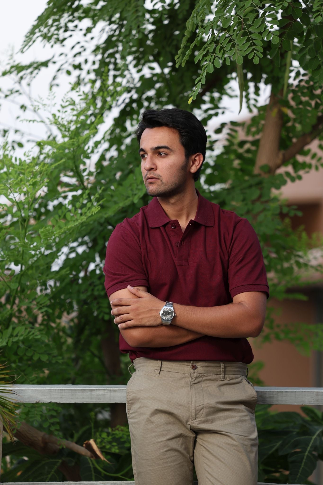 Men's Maroon Wine Polo T-shirt 003