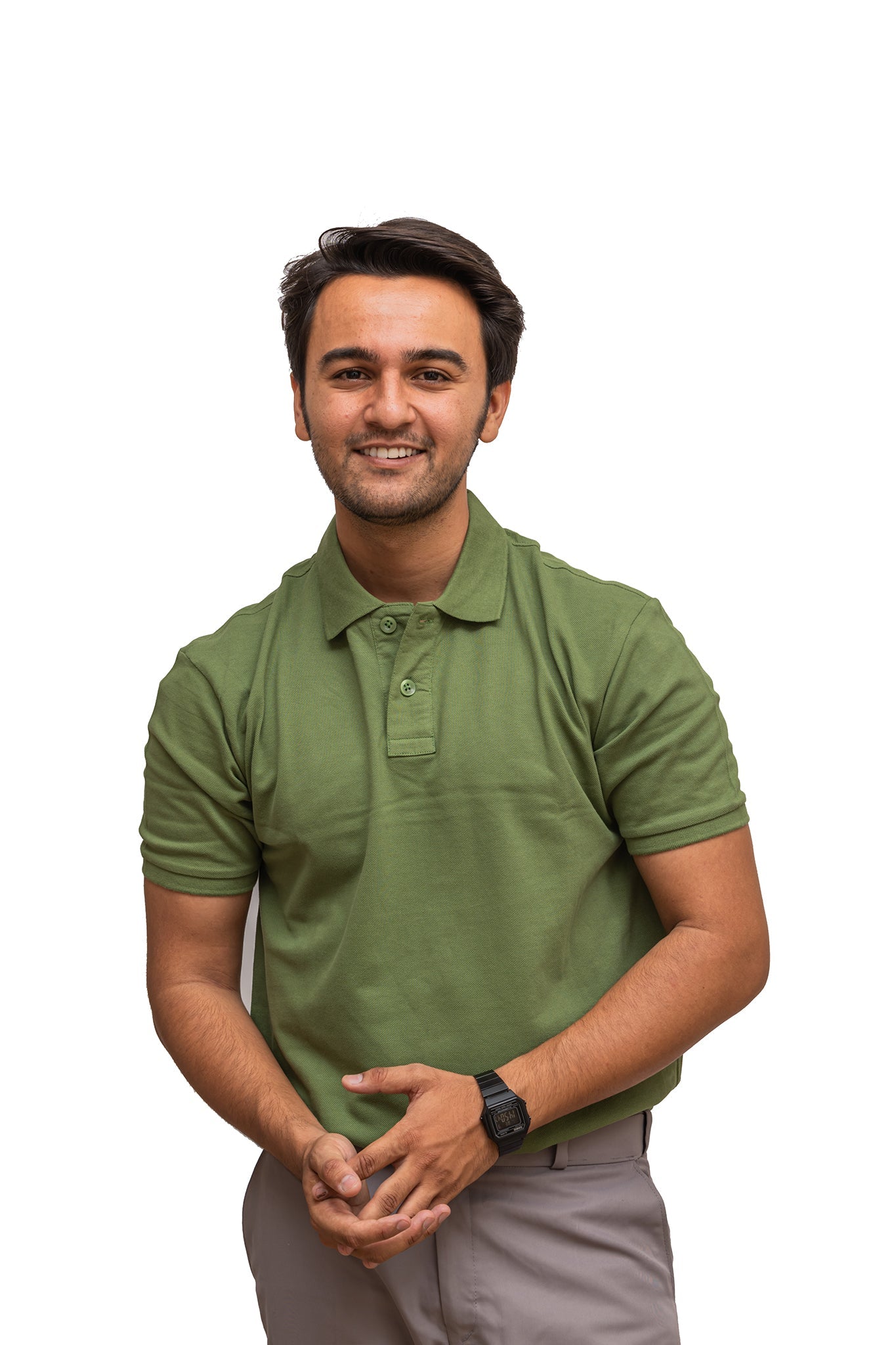 Men's Moss Green Polo T-shirt 002