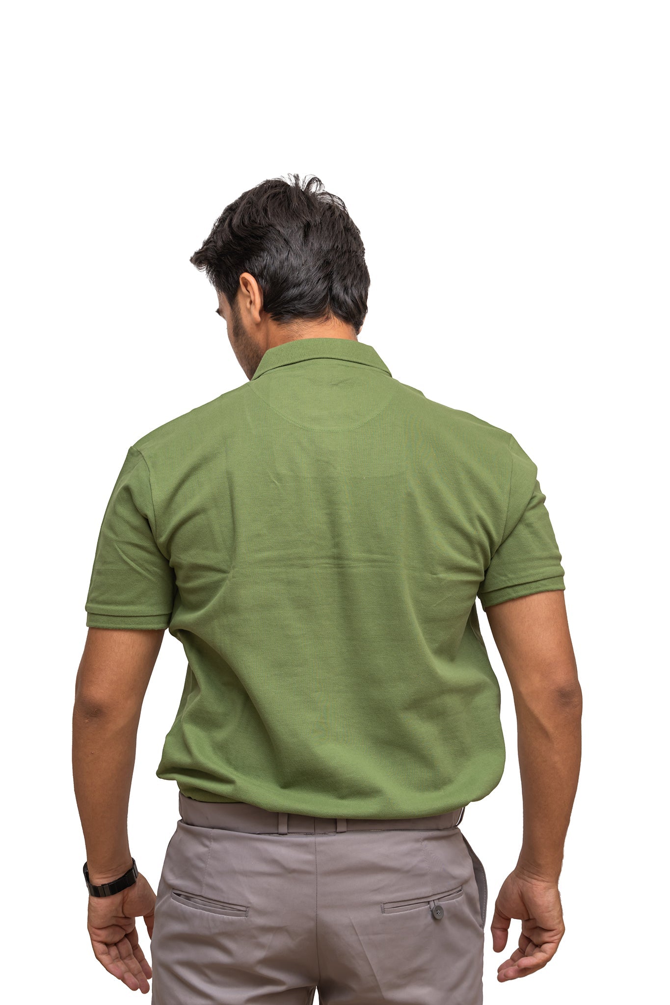 Men's Moss Green Polo T-shirt 005