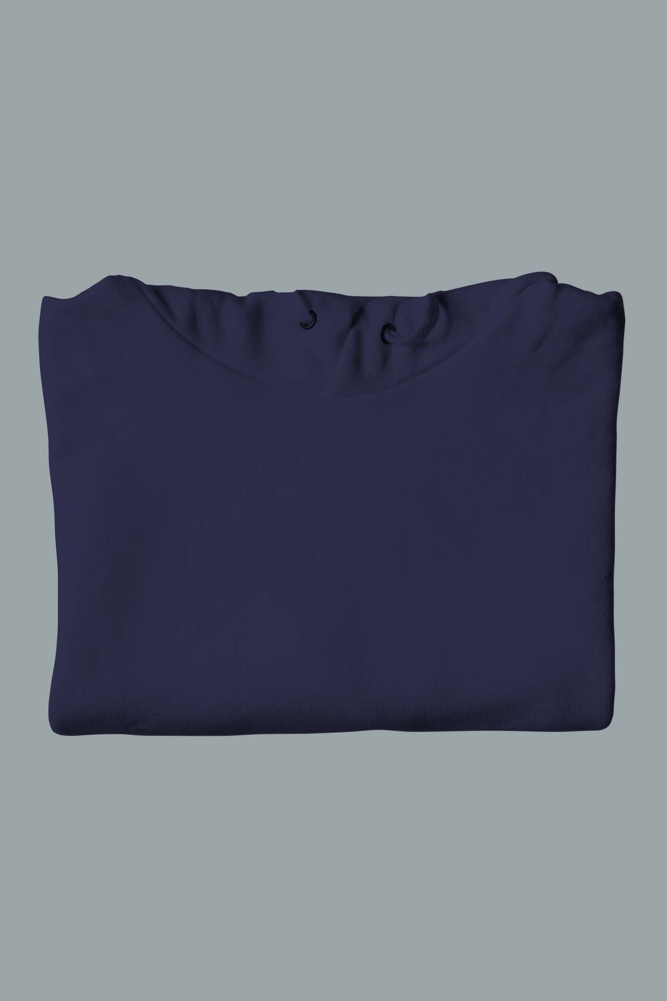 Men's Navy Blue Regal Hoodie folded
