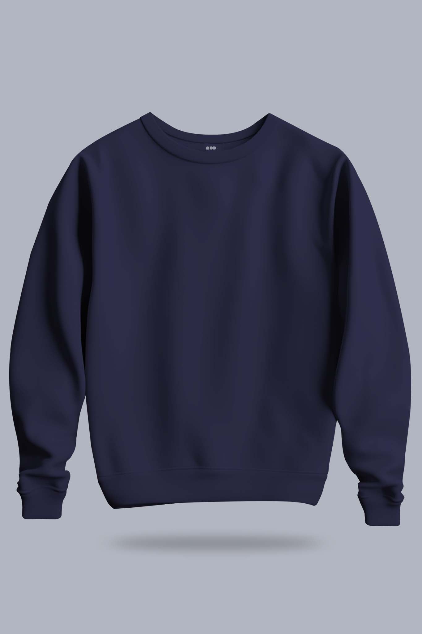Men's Navy Blue Regal Sweatshirt hanged mockup