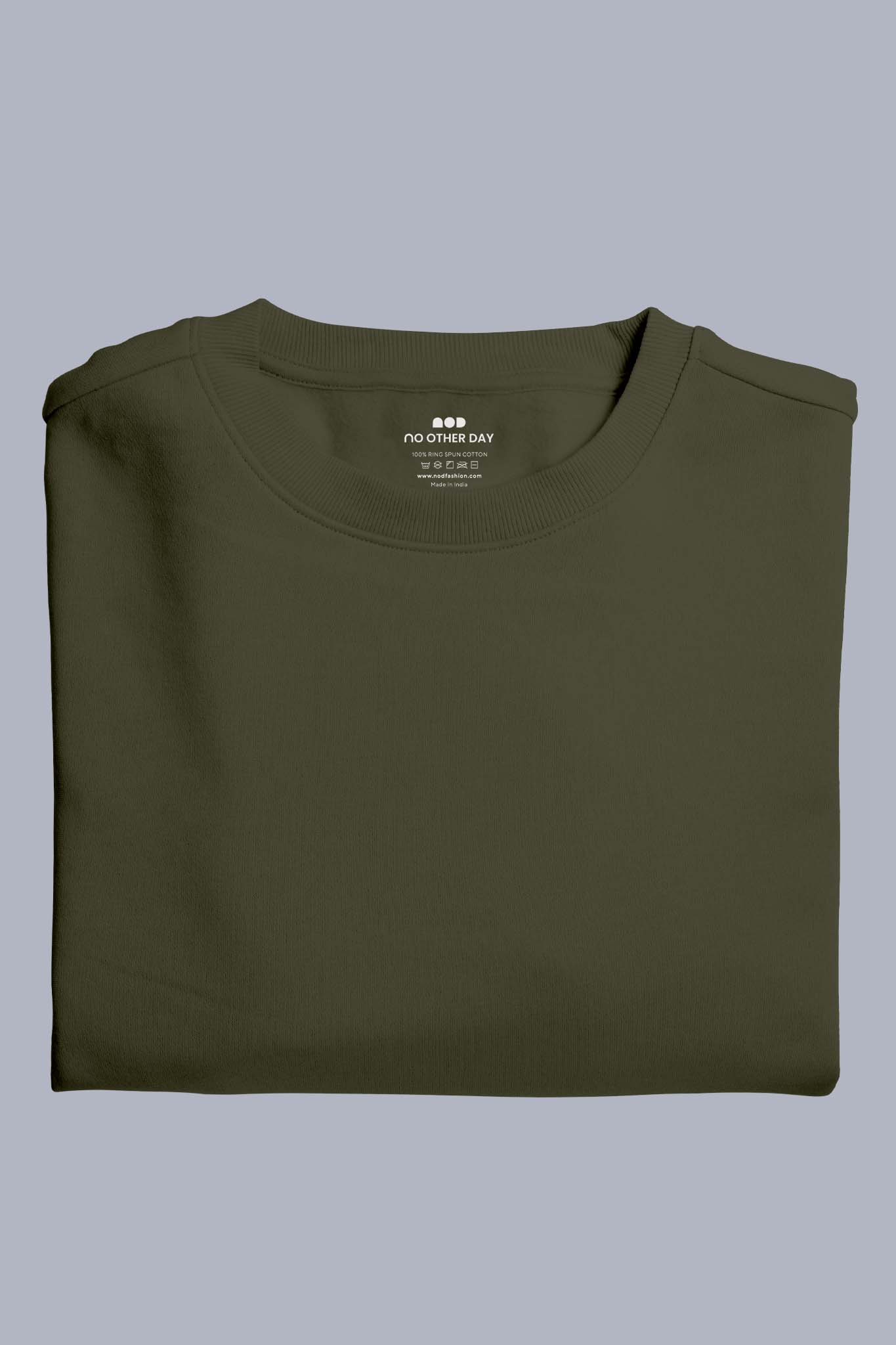 Men's Olive Green Sweatshirt 005