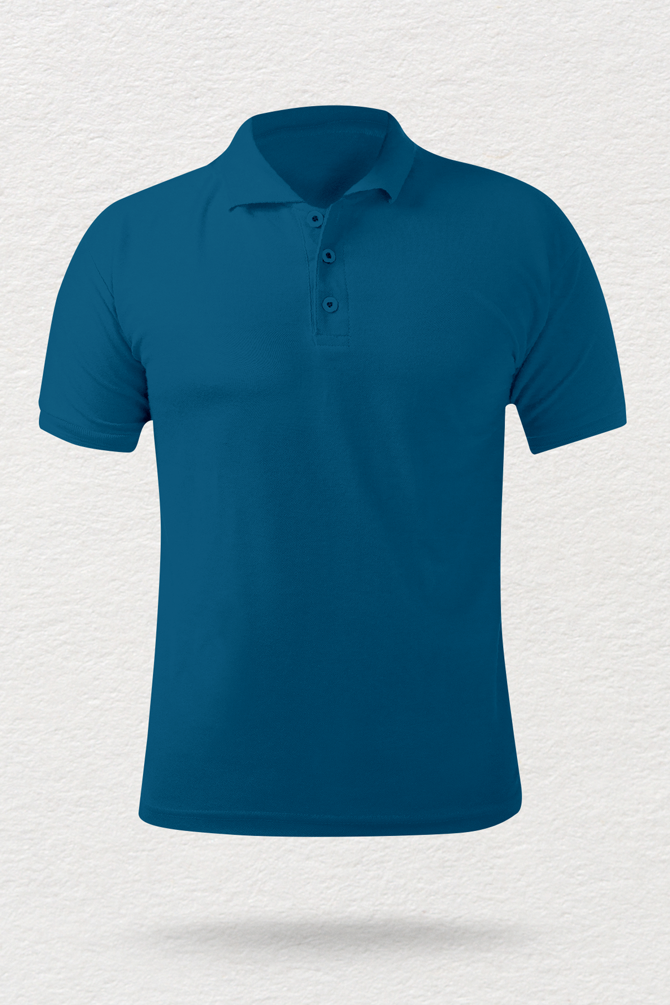 Men's Petrol Blue Polo T-shirt 002