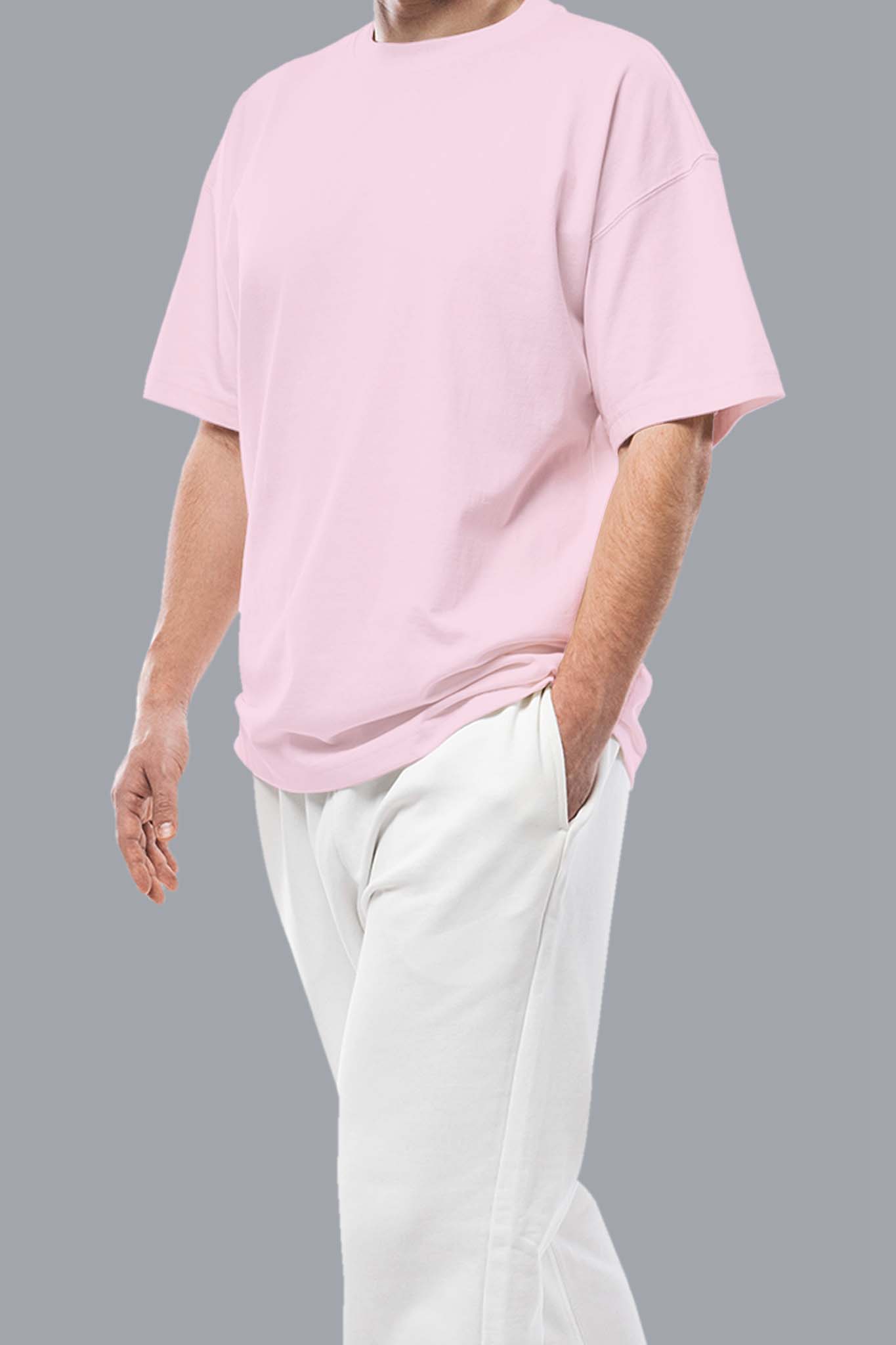 Men's Soft Pink Bliss Oversized T-shirt 004