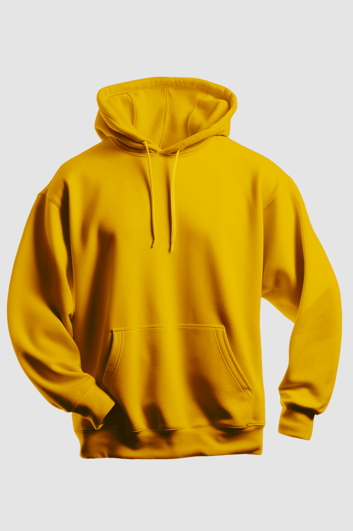 Men's Golden Yellow color Hoodie mockup