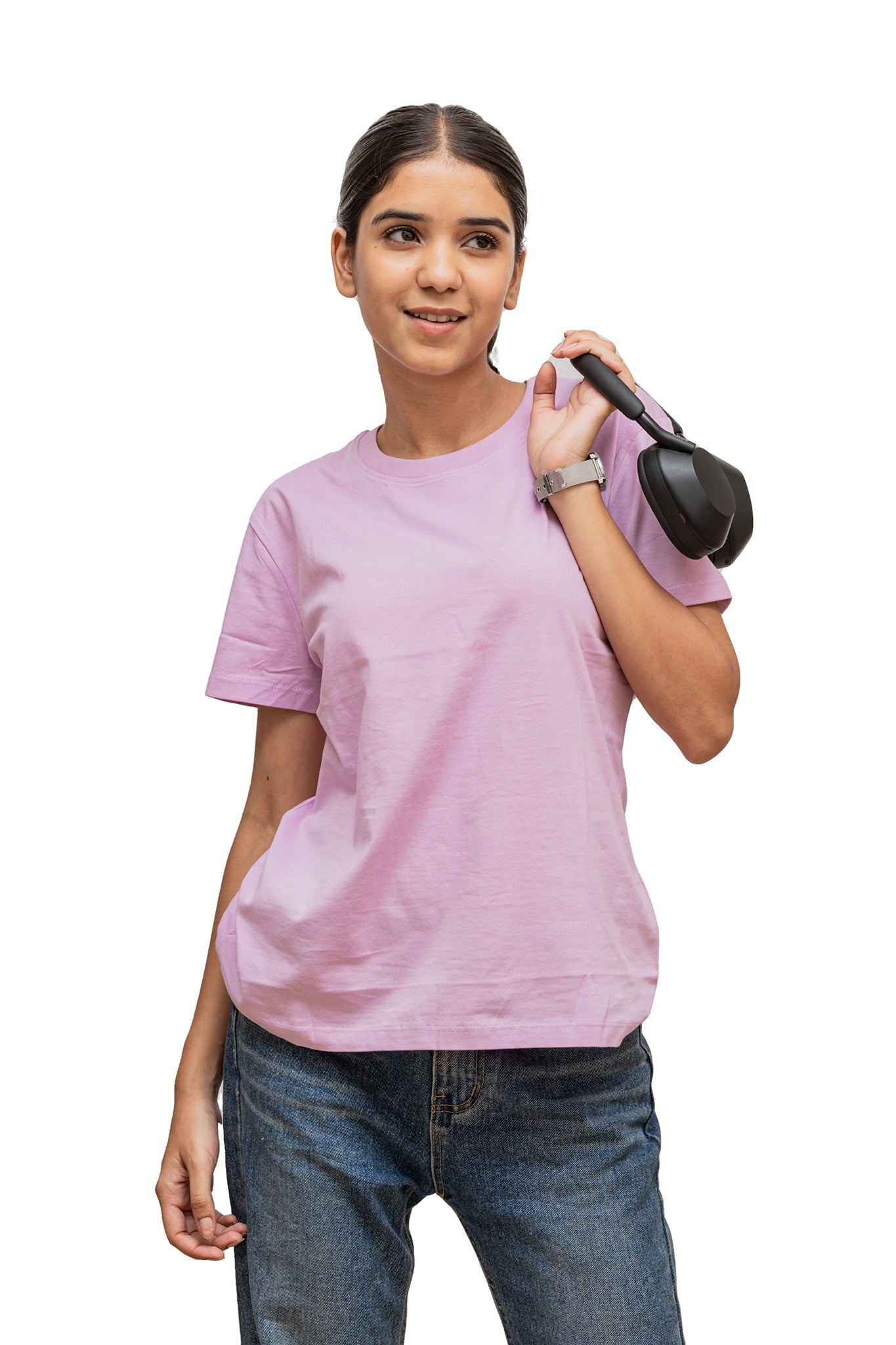 Women's Lilac Dream Plain T-shirt No Other Day