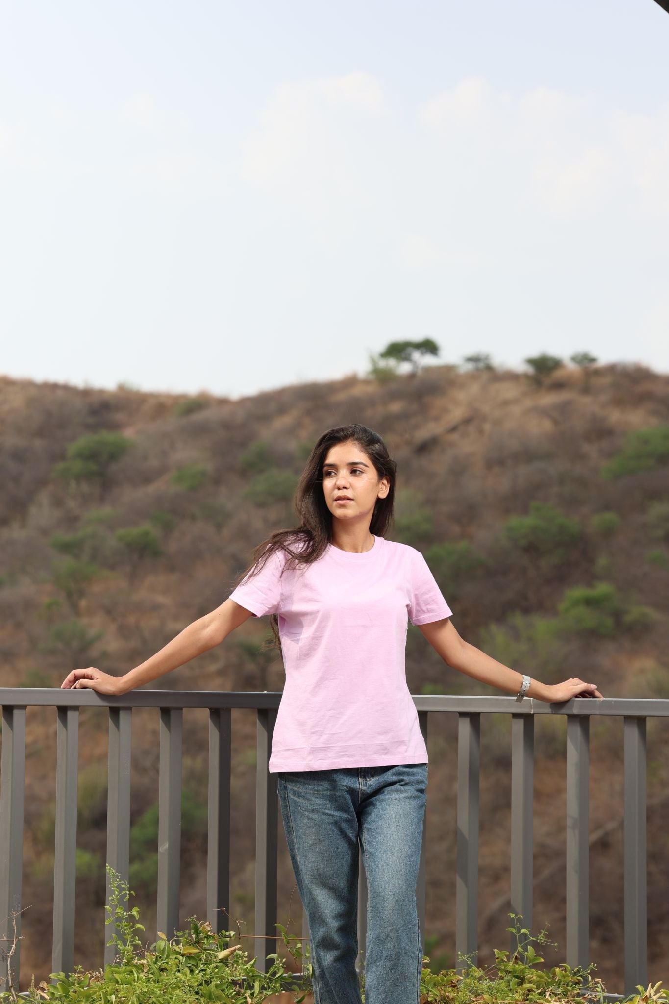 Women's Lilac Dream Plain T-shirt No Other Day