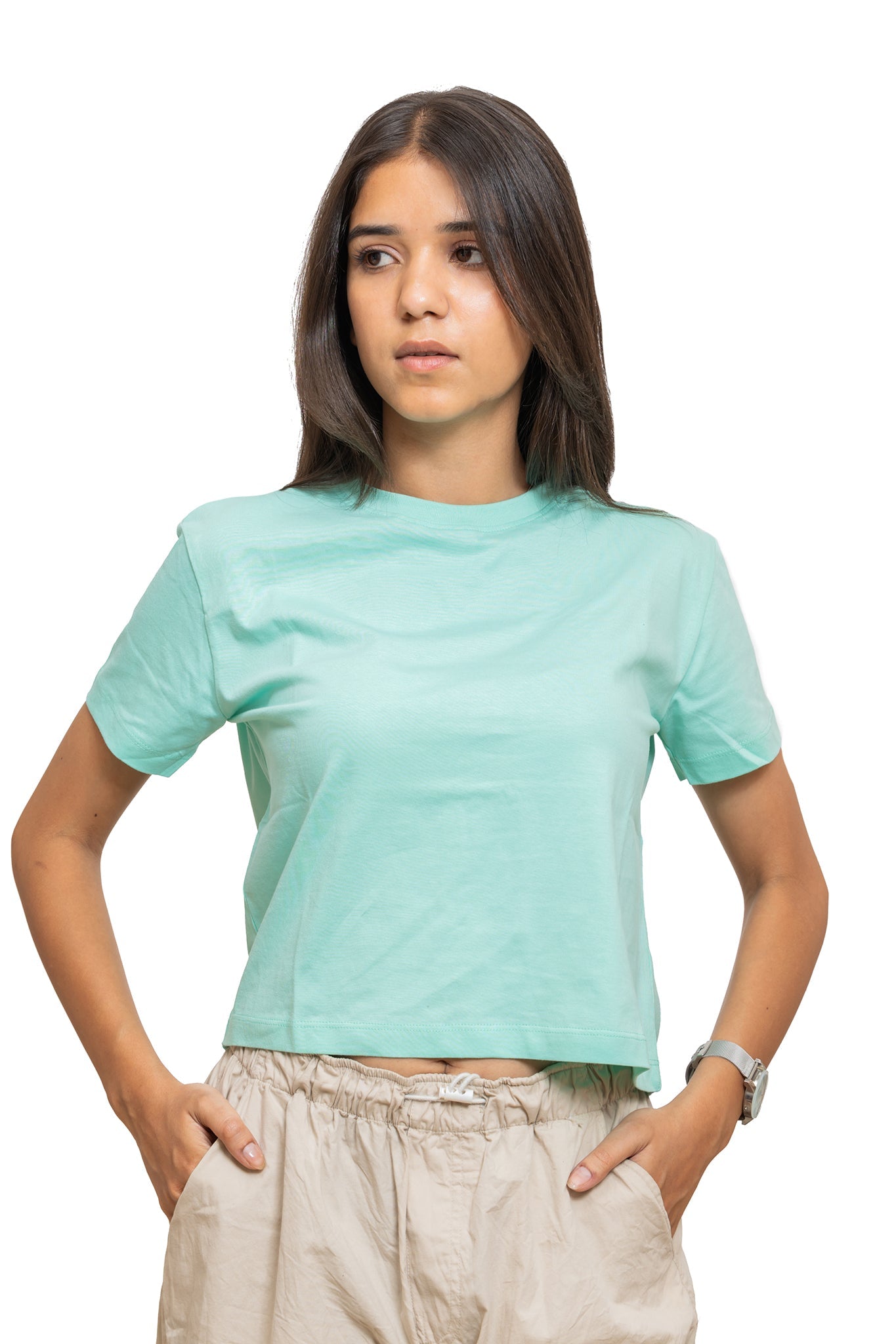 Women's Mint Mojito Crop Top 002