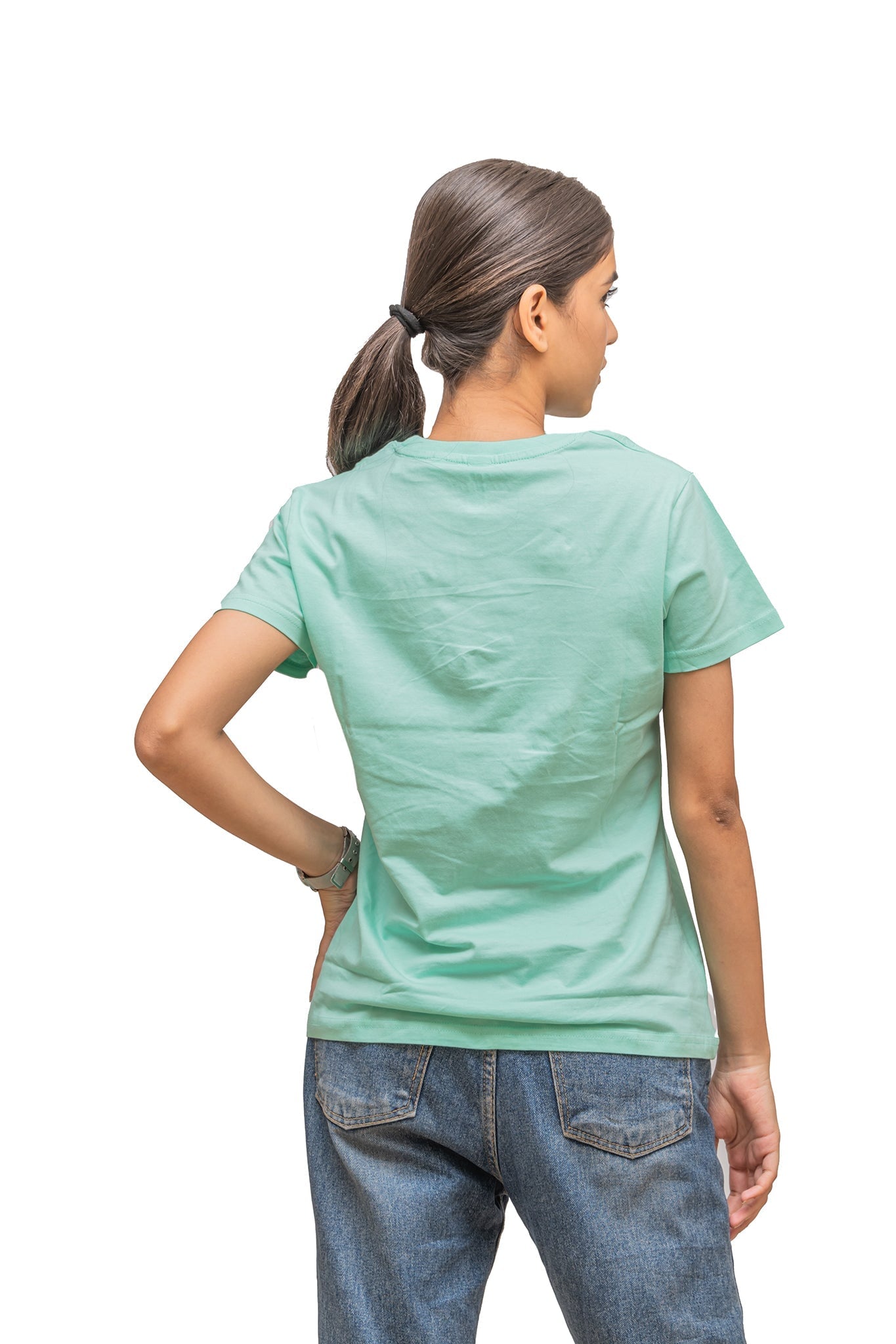 Women's Mint Mojito Plain T-shirt No Other Day