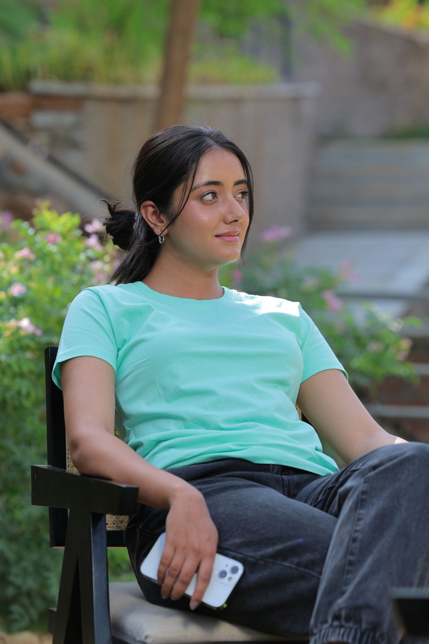 Women's Mint Mojito Plain T-shirt No Other Day