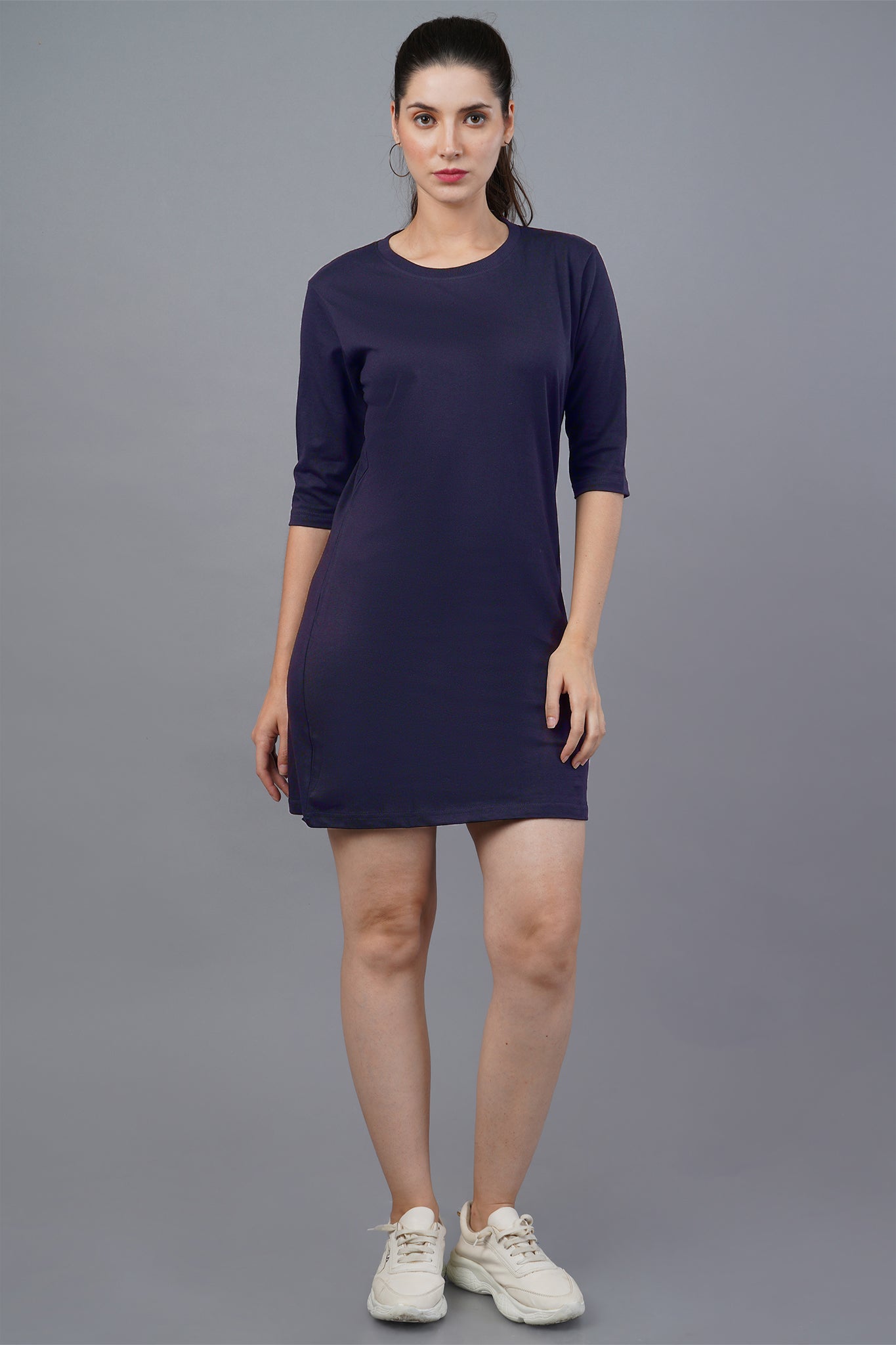 Women's Navy Blue Regal Long Top 002