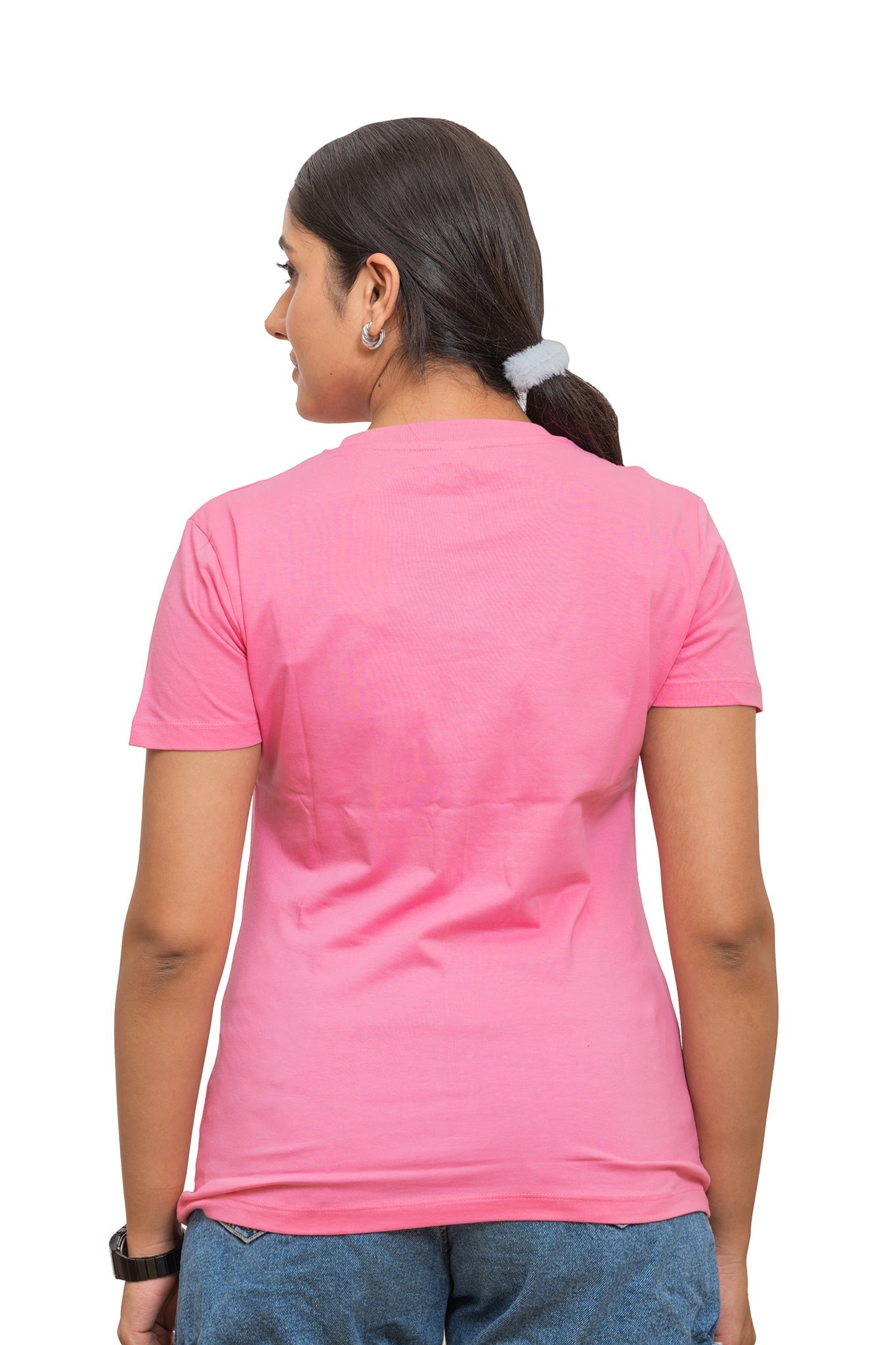 Women's Pink Blush Plain T-shirt No Other Day
