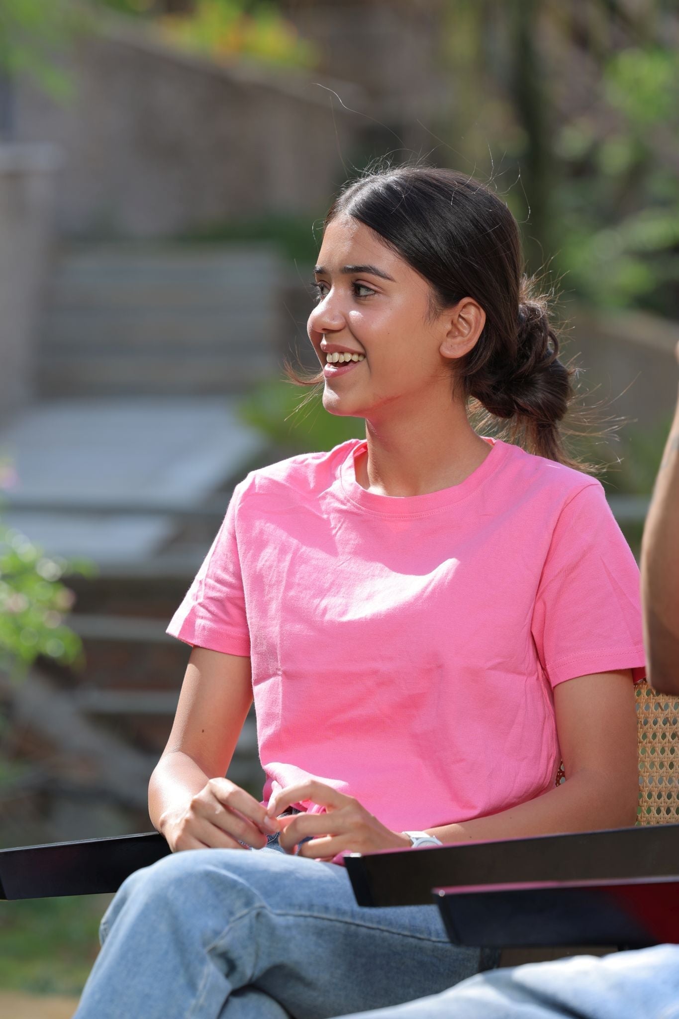 Women's Pink Blush Plain T-shirt No Other Day