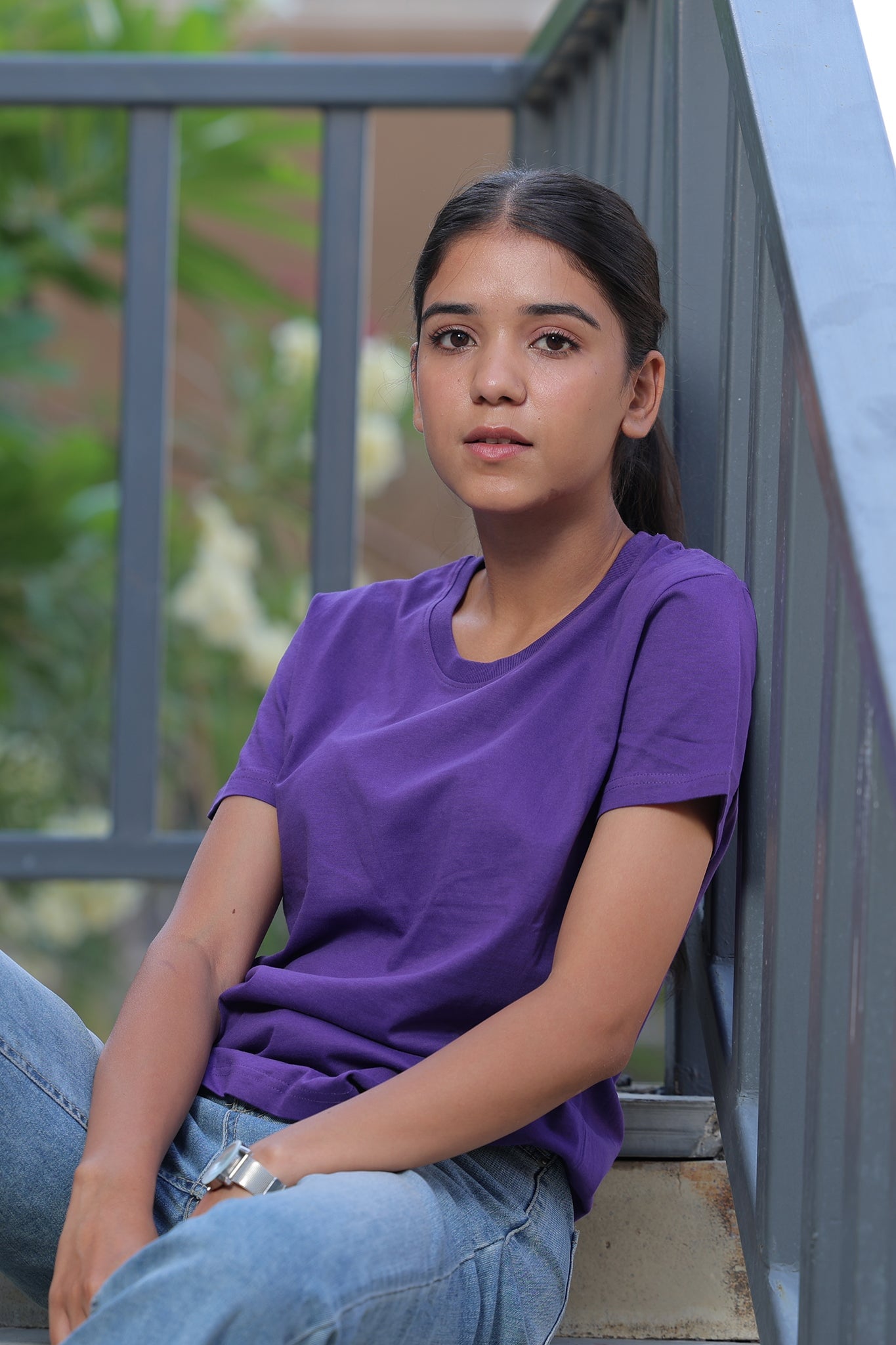 Women's Purple Majesty Plain T-shirt No Other Day