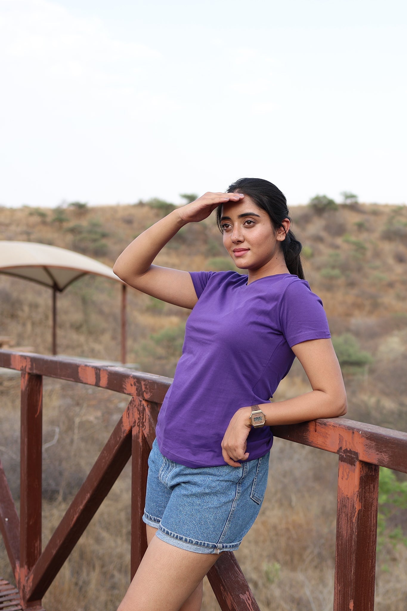 Women's Purple Majesty Plain T-shirt No Other Day