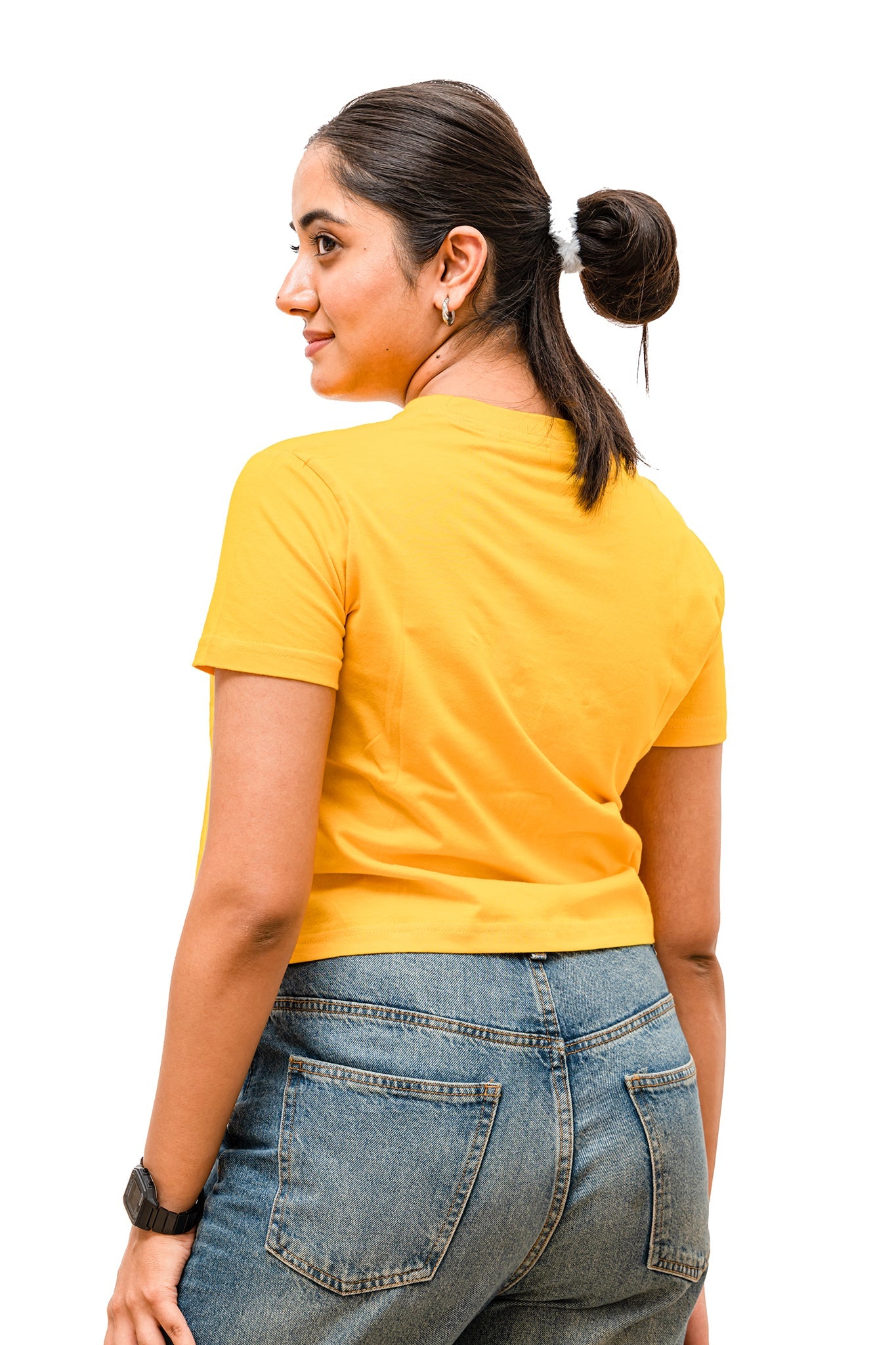 Women's Yellow Sunshine Crop Top 002