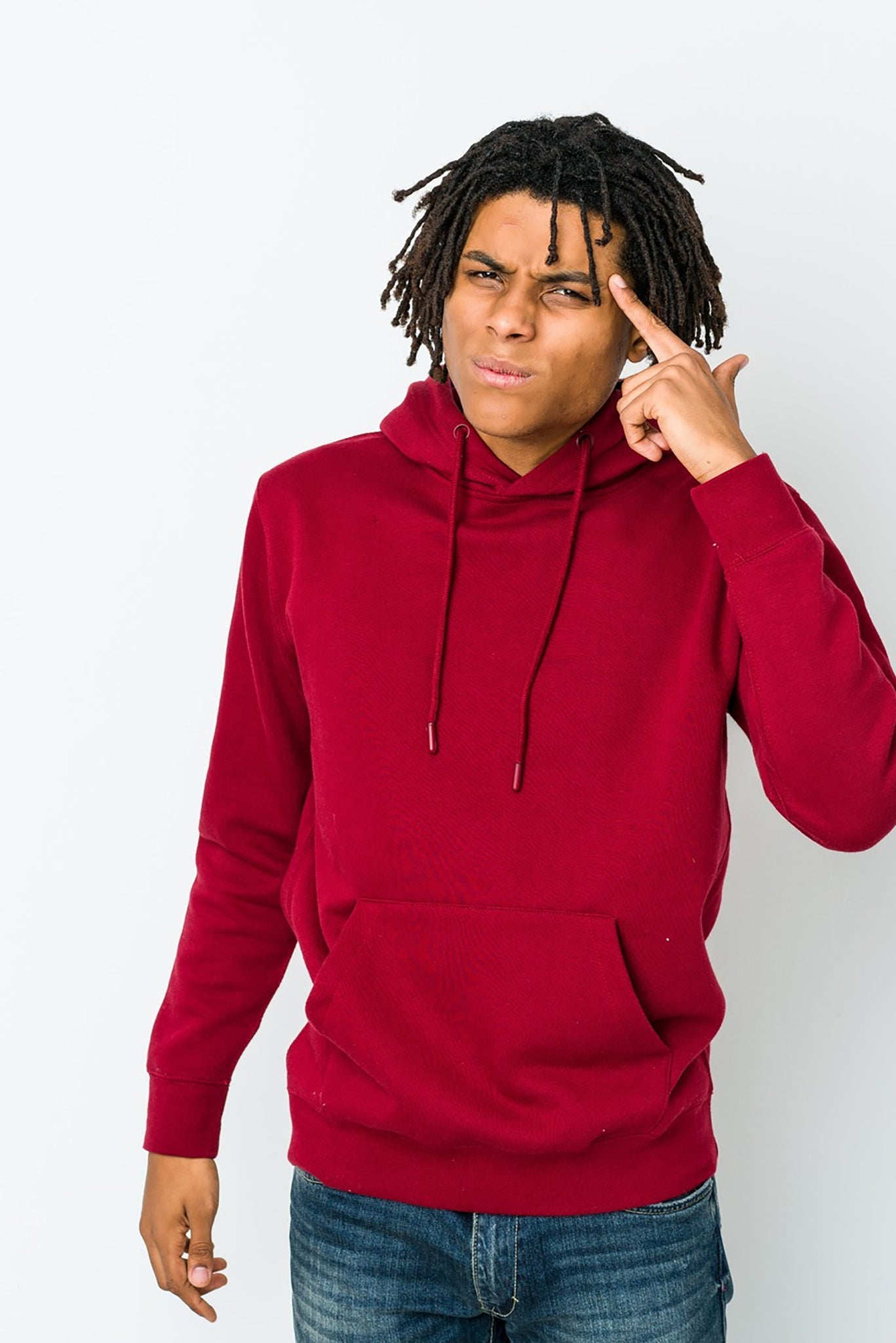 Men's Maroon Wine Hoodie 003