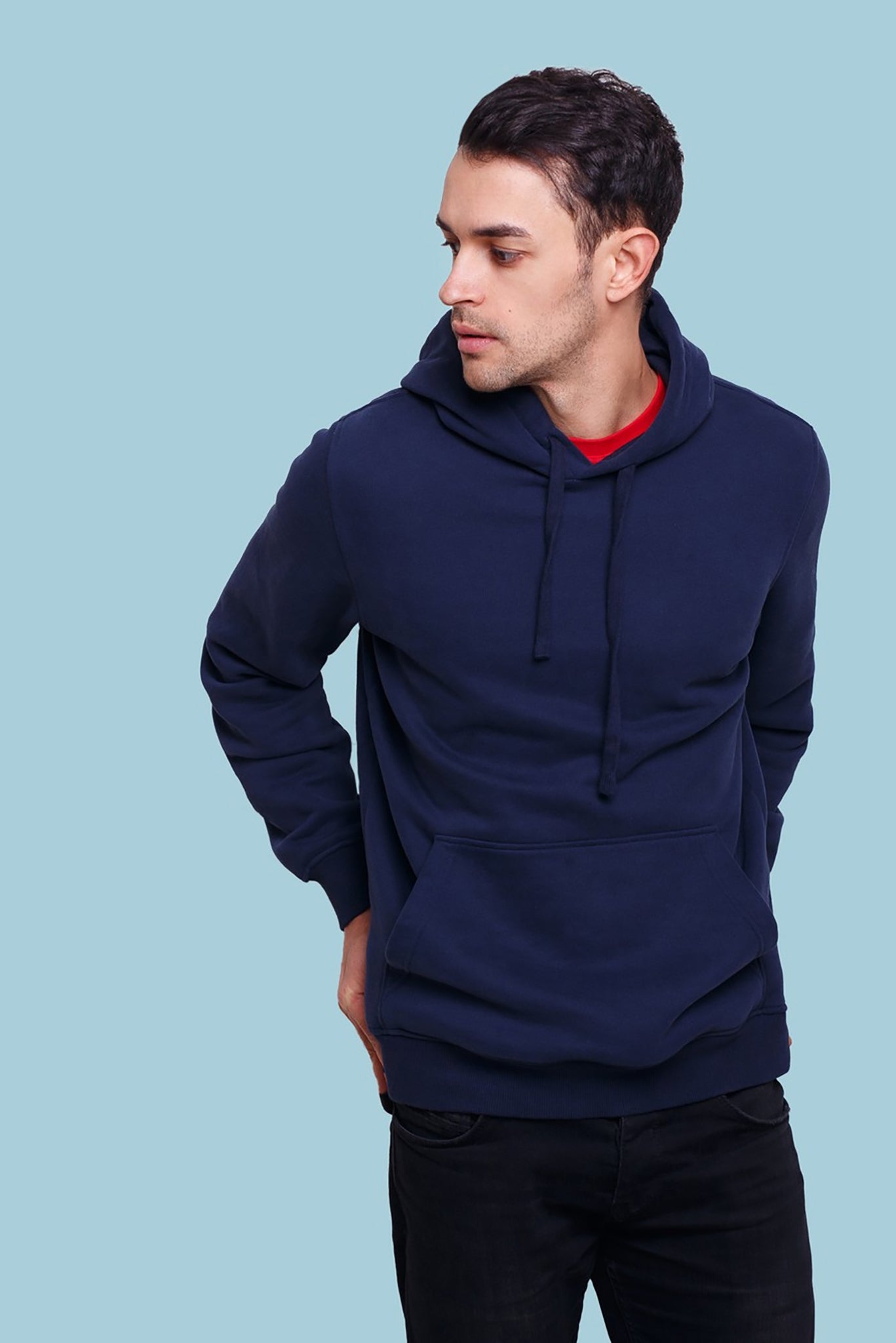 Men's Navy Blue Regal Hoodie 001