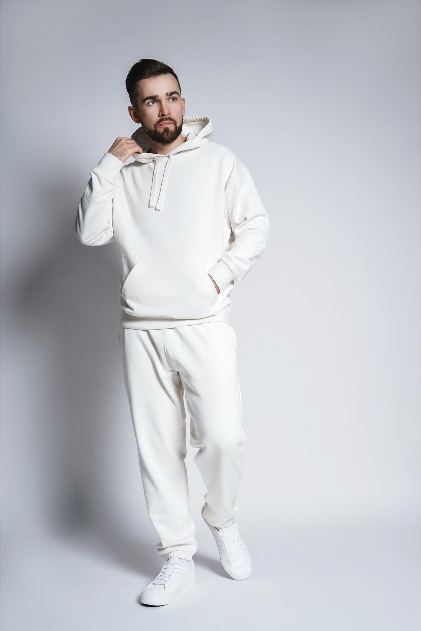 Men's White Elegance Hoodie 003