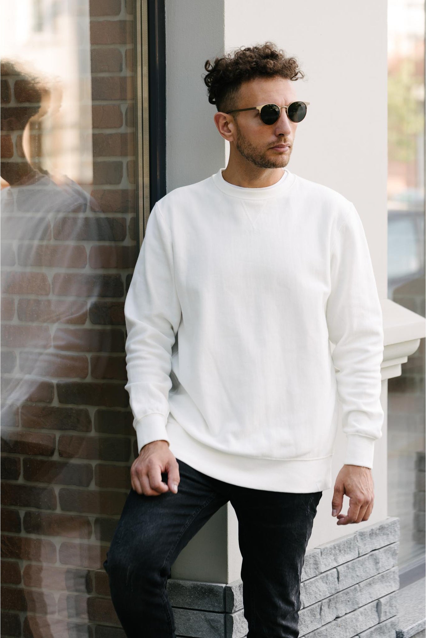 Men's White Elegance Sweatshirt 004