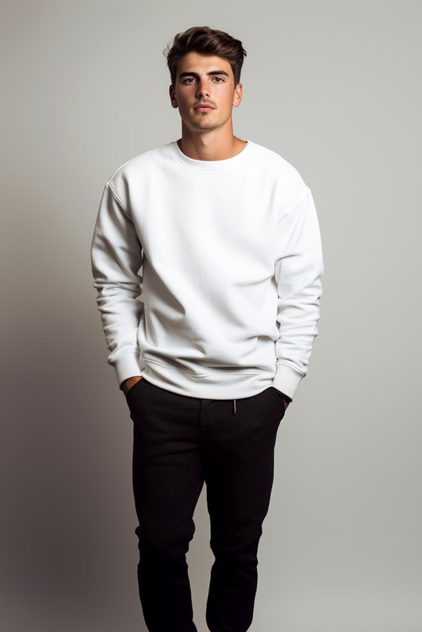 Men's White Elegance Sweatshirt 005