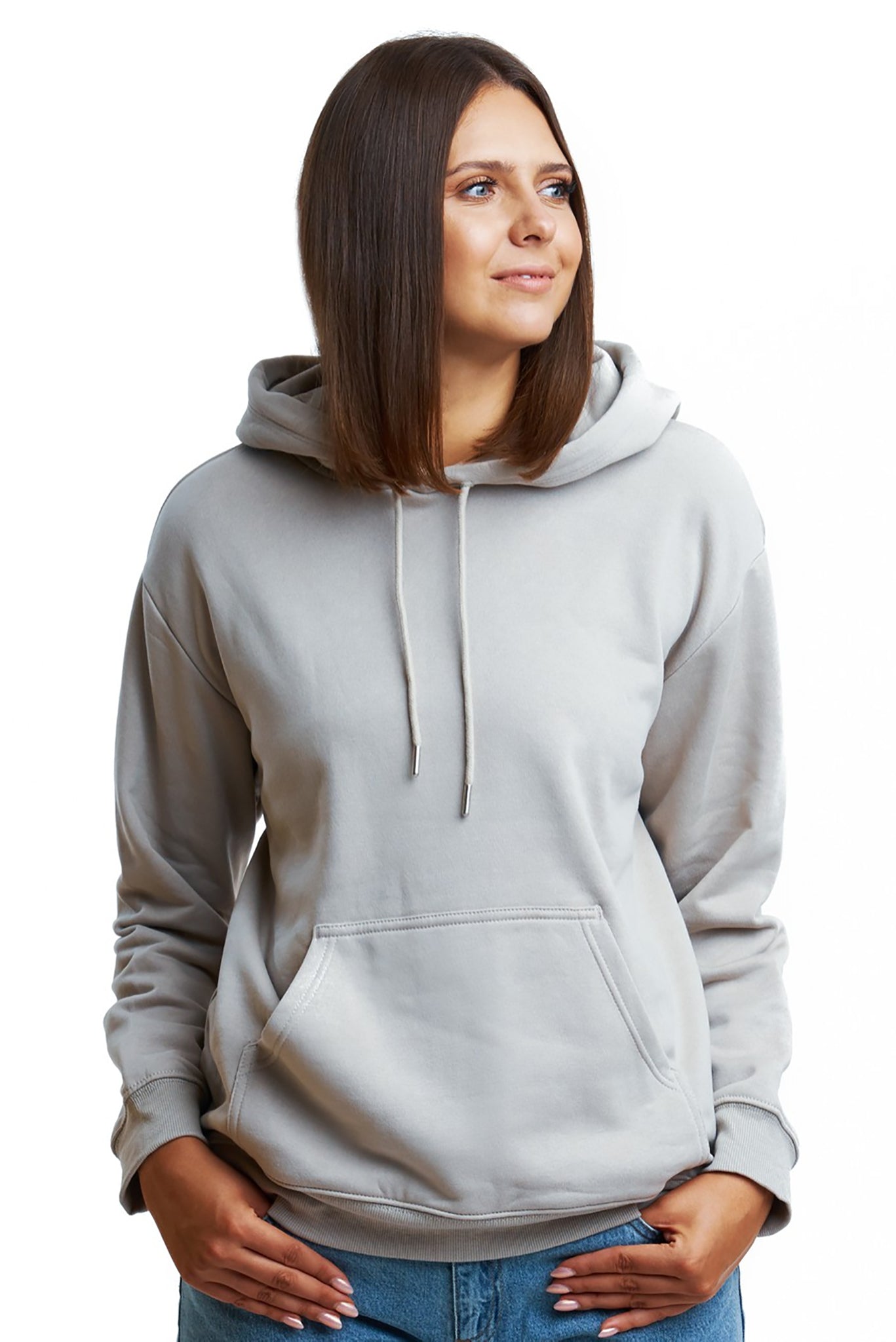Women's Grey Heather Mist Hoodie 005