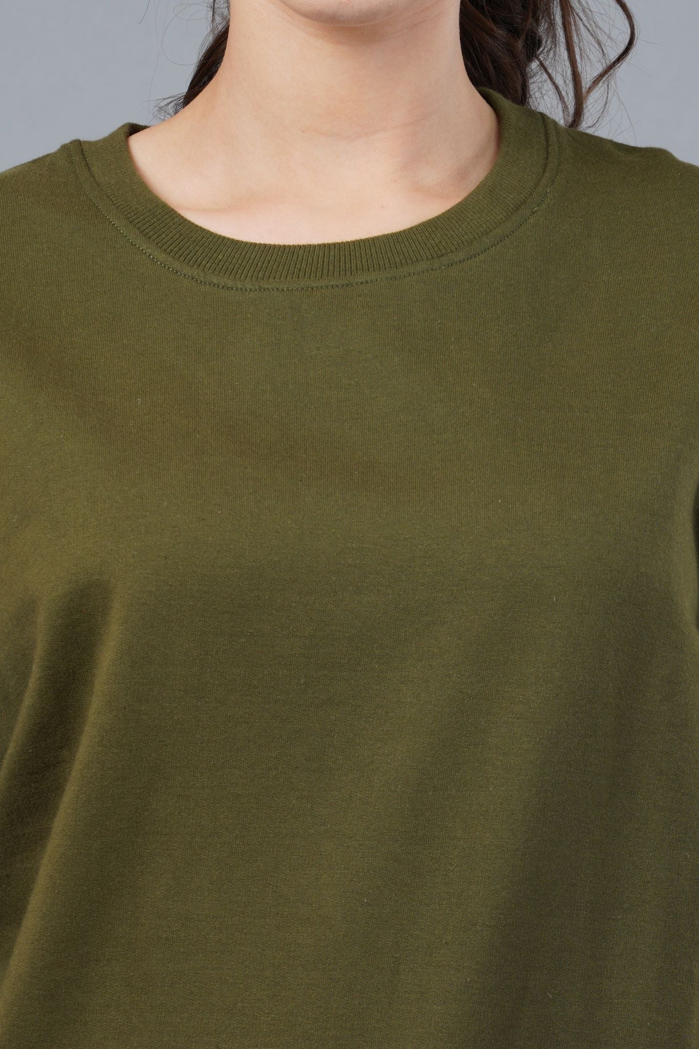 Women's Olive Green Sweatshirt 005