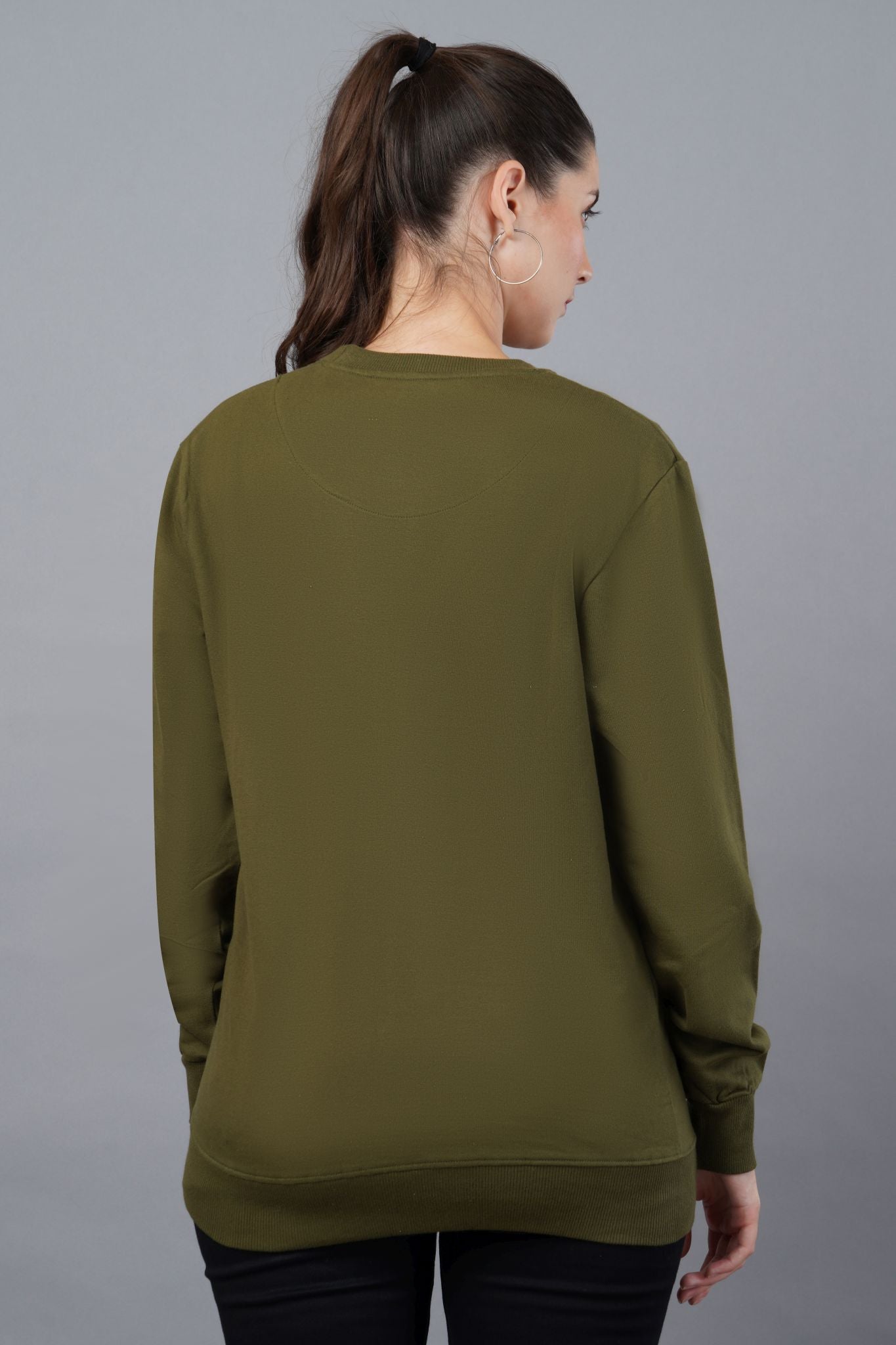 Women's Olive Green Sweatshirt 007