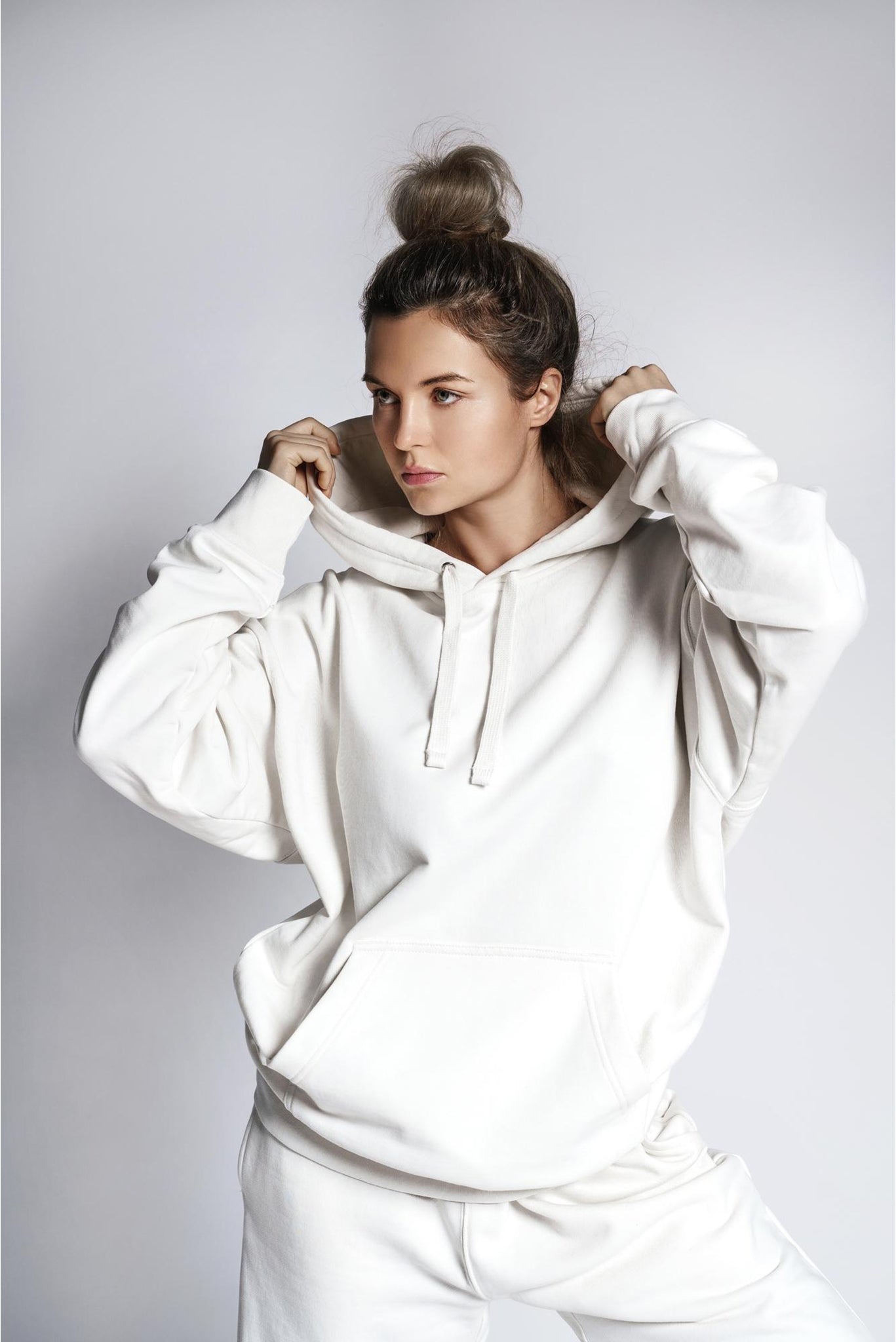 Women's White Elegance Hoodie 002