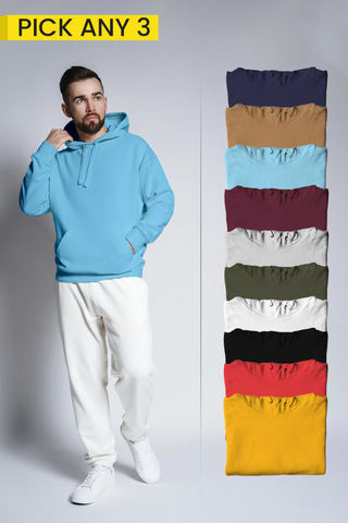 Pack of 3 Men Hoodies 001