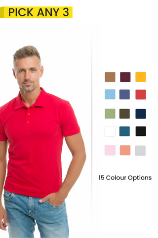 Pack of 3 Men Polo T-shirts 002