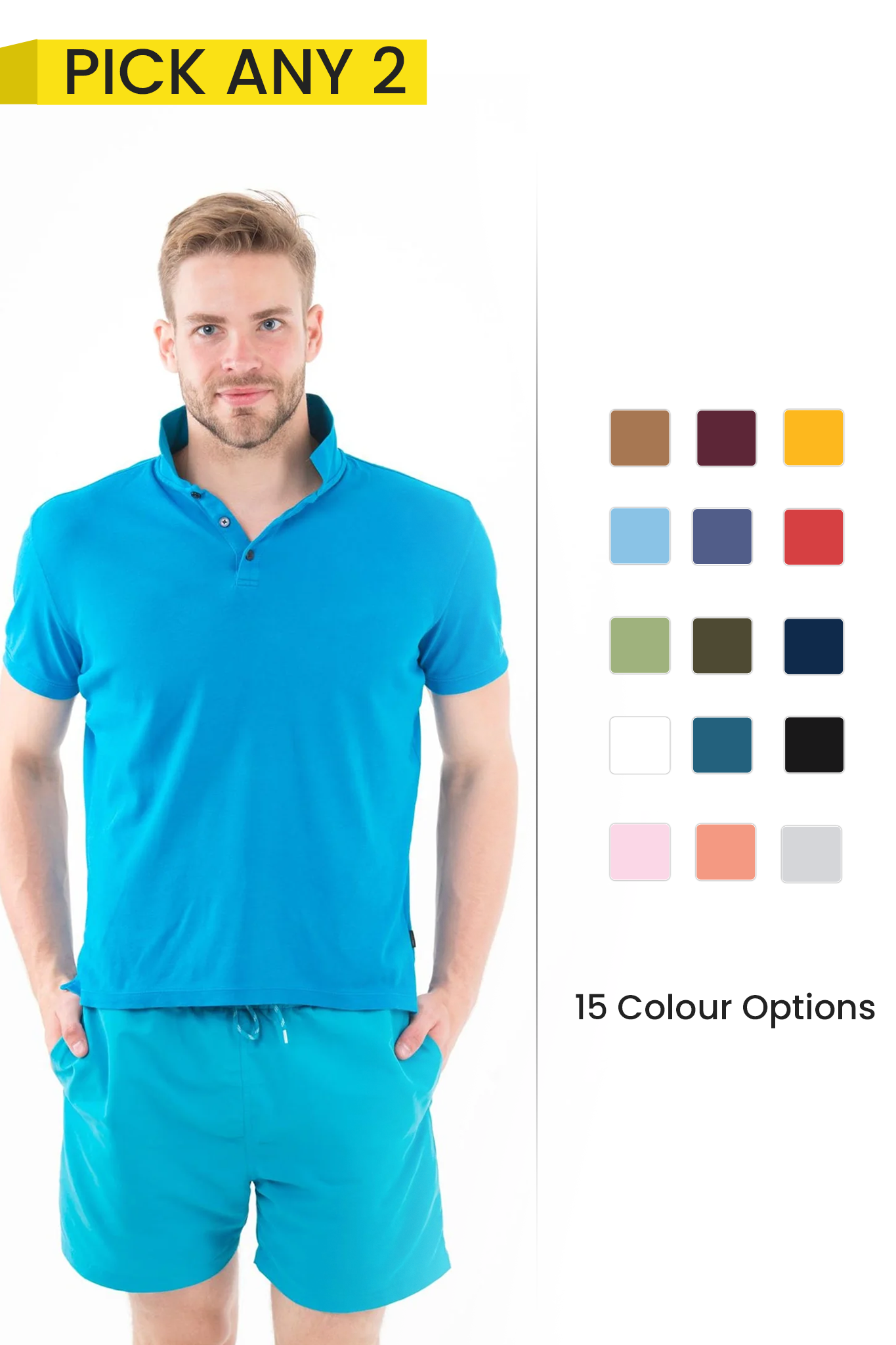 Pack of 2 Men Polo T-shirts 004