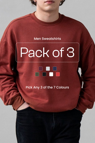 Pack of 3 Men Sweatshirts 001