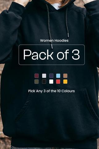 Pack of 3 Women Hoodies 001