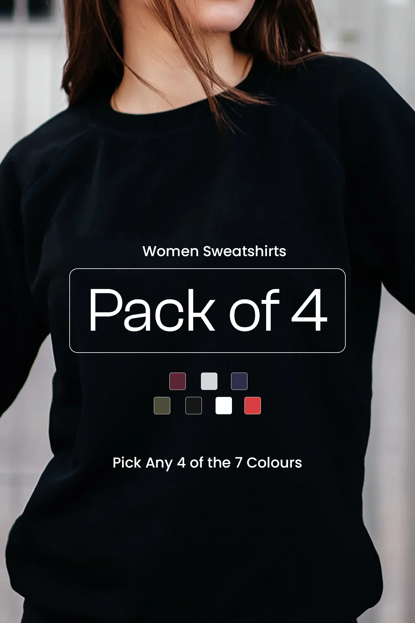 Pack of 4 Women Sweatshirts 003