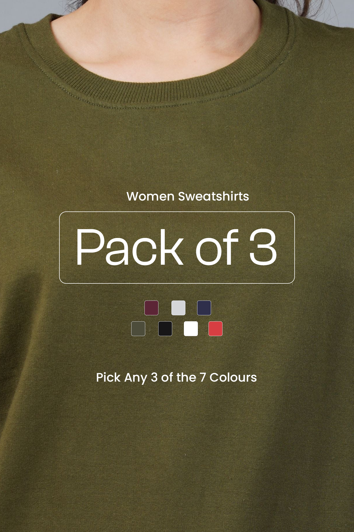 Pack of 3 Women Sweatshirts