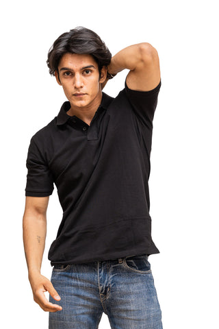 Men's Black Panther Polo T-shirt 001