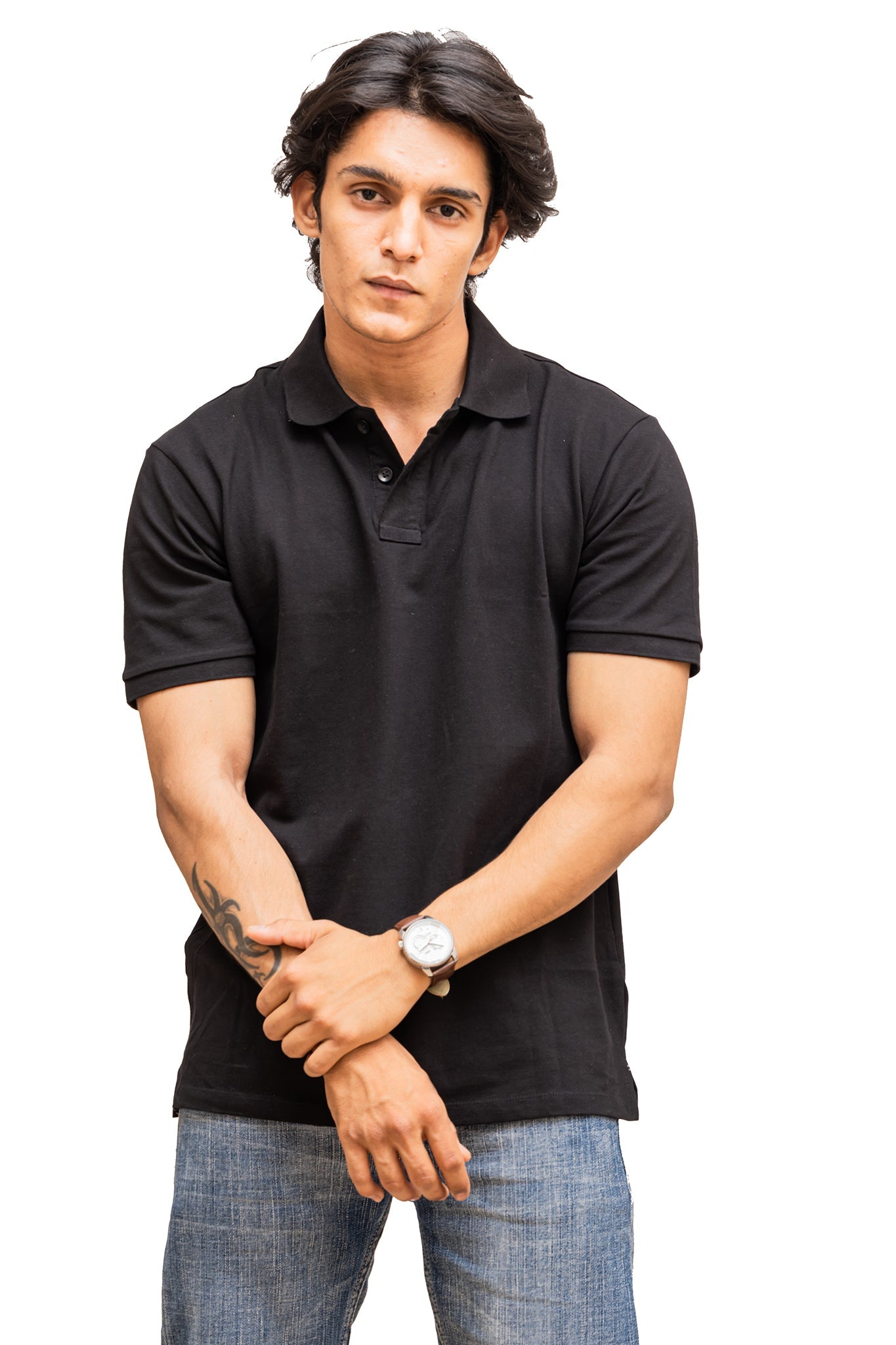 Men's Black Panther Polo T-shirt 002