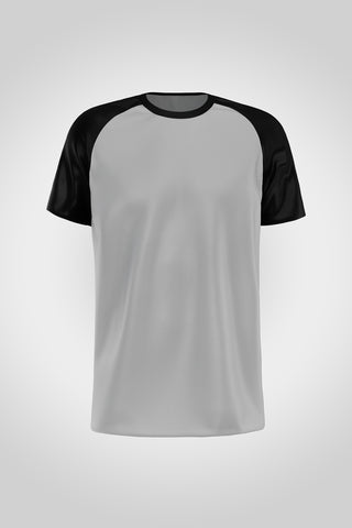 Men's Grey - Black Raglan T-shirt 001