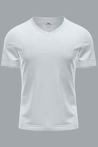 Men's Grey Heather Mist V Neck T-shirt 001