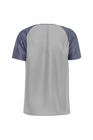 Men's Grey - Navy Heather Raglan T-shirt 003