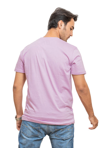 Men's Lilac Dream Plain T-shirt 001